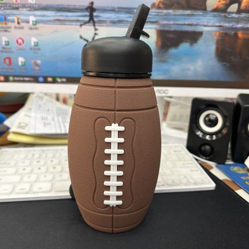 amazon hot sale foldable silicone cup for water 600ml outdoor cycling water cup advertising gift sports bottle