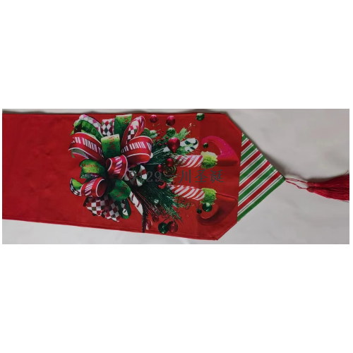 christmas decorations classic festival soft fluffy multicolor christmas table flag