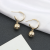 2023 Trendy Temperament Design Sense Beanie round Bead Earrings South Korea Dongdaemun Small Fashion Earrings Simple Personality