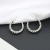 S925 Sterling Silver Textured Earrings Twisted Twist Stud Earrings Niche Design Sense Small Earrings Earrings Female Light Luxury Cross-Border