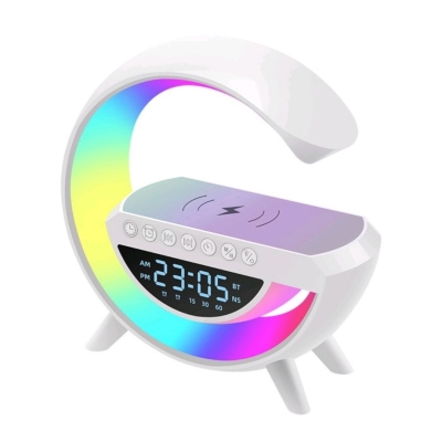 Large G Audio Smart Bluetooth Speaker Digital Display Wireless Fast Charging Alarm Clock Bluetooth Audio Colorful Bedside Headlamp