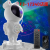 Astronaut Bluetooth Starry Sky Projection Lamp Usb Full Color Star Moon White Noise Spaceman Laser Atmosphere Night Light