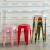 Plastic Stool Stackable Bench Modern Minimalist High Stool Dining Table Fashion Creative round Stool Small  Stool Chair