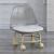 Pulley Small Stool Universal Wheel Mute  Stool Transparent Children Toddler Bench Beauty Seam Stool Floor Cleaning Stool