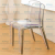 Nordic Acrylic  Dining Chair Light Luxury Crystal Stool Home Living Room Fashion Armchair Plastic Chair Cosmetic Chair