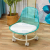 Acrylic Universal Wheel Low Stool Transparent Backrest  Chair Shoes Changing Small Bench Toddler Soft Stool Artifact