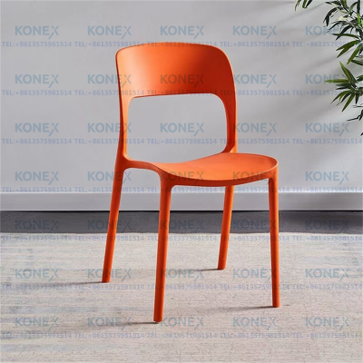 Home Modern Dining Chair Simple Fashion Outdoor Chair Nordic Office Chair Stackable Backrest Leisure Chair Plastic Chair
