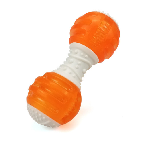 宠物玩具狗骨头TPR双头惨叫发声新款狗玩具球宠物犬狗耐咬磨牙