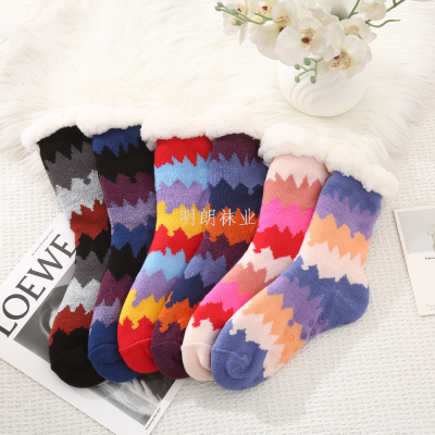 Women's Thermal Indoor Room Socks Non-Slip Factory Direct Sales out Russia America Europe Middle East South America