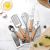 Meiyijia Kitchen Gadget with Wooden Handle Toy Coyer Kit Baking Suit Pizza Cheese Knife Stainless Steel Eggbeater