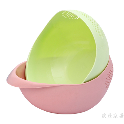 Household Rice Washing Filter Plastic MultiFunctional Kitchen Thickened Creative Draining Vegetable Basket Washing Basin