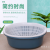 Draining Basket Fruit and Vegetable Plastic Contrast Color Draining Basket Kitchen Plastic Storage Vegetable Washing