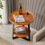 Simple Modern Household round DoubleLayer Side Table  Hotel Sofa Side Table Small Apartment Living Room Coffee Table