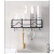 Modern Simple Bathroom Wall-Mounted Iron Shower Gel Storage Rack Cat Ear Hook Storage Rack