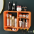 Wall-Mounted Cosmetics Storage Box Large Capacity Bathroom Wall Punch-Free Skin Care Products Lipstick Storage Rack