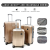 Factory Wholesale PVC Luggage Boarding Bag Fashion Leisure Suitcase Trolley Case Three-Piece Suit Match Sets