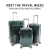 Factory Wholesale PVC Luggage Boarding Bag Fashion Leisure Suitcase Trolley Case Three-Piece Suit Match Sets