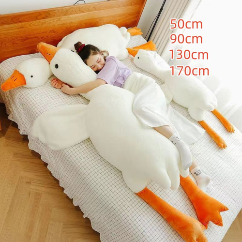 big white geese big goose exhaust pillow sleeping pillow doll pillow plush toy sleep hug doll bed sleeping