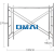 Trapezoid Traveling Framework Ladder-Type Door-Type Steel Pipe Construction Scaffolding Door-Type Building Shelf Casters