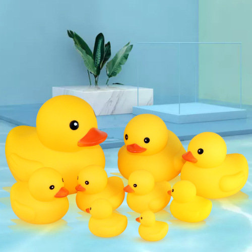 hong kong version little duck toy baby bathing no. 8 small yellow duck toy children‘s educational squeeze and sound sound