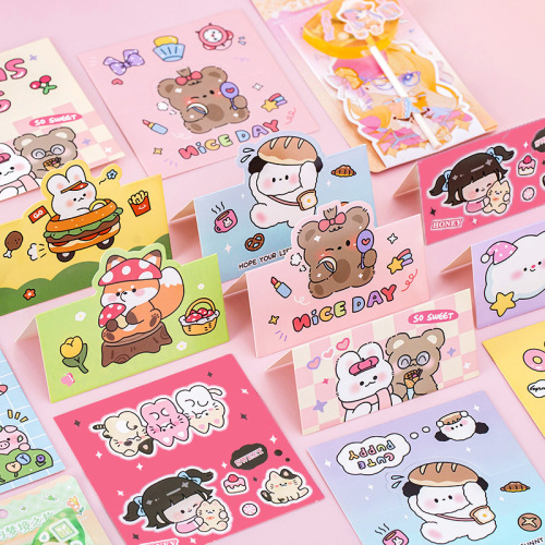 special-shaped card head packaging label cartoon ornament card paper card small card packaging material card ins backer-card
