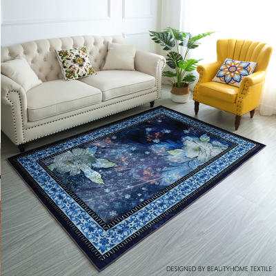 Simple Style Living Room Home Floor Mat HD Velvet Carpet Bedroom Light Luxury Advanced Whole Bed Side Carpet Mats rug