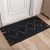 Cotton and Linen Floor carpet Black White Color Cut Flower Bedside Foot Mat Hand Knotted Tassel Bedroom Floor rug