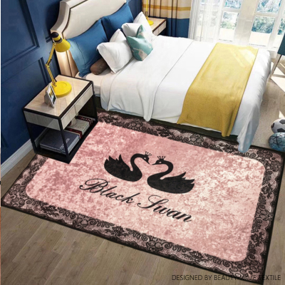 Door Simple Mat Bedroom and Household Printed Living Room Carpet Hair Modern Geometric Sofa Tea Table Velvet Mat rug