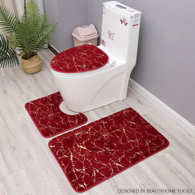 Household Toilet Toilet Mat Non-Slip Mat Gilding Absorbent Bathroom Mat Set Carpet Minimalist Floor Mat rug