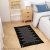 Diamond Lines Simple Carpet Black and White Cut Flower Craft Hand Knotted Tassel Bedroom Floor Mat Bedside Foot Rug