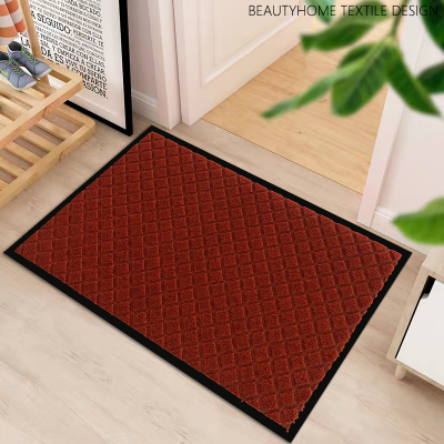Entrance Carpet Mat Door Indoor and Outdoor Mat Wear-Resistant Non-Slip Thickened Rubber Sole Foot Rug Household
