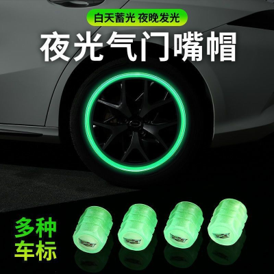 Luminous Tire Nozzle Cap Car Inflating Valve Motorcycle Electric Vehicle Vacuum Tire Air Nozzle Luminous Valve 