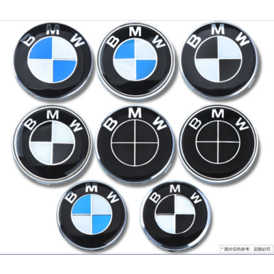  BMW 10 Claw 68mm Wheel Hub Cover BMW Blue and White Wheel Center Cover 10 Feet Black and White Rim Sticker Modification