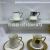 6 Cups 6 Plates Coffee Set Set Middle East Foreign Trade Export 12Pcs Electroplating New Coffee Set