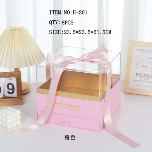 acrylic transparent box， square box， birthday gift box， flower gift box， wedding candies box， hand gift box