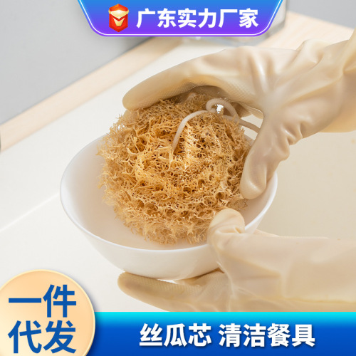 天然丝瓜络芯不沾油洗锅刷丝瓜洗碗刷杯子神器刷子去油清洁丝瓜瓤