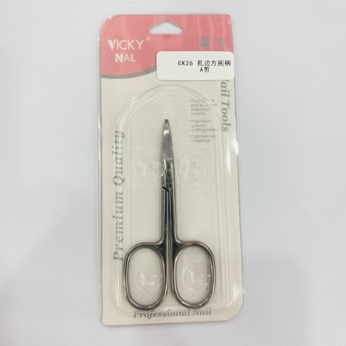 ck26 binding square round handle a- type scissors eyebrow trimmer eyebrow trimming beauty scissors manicure implement