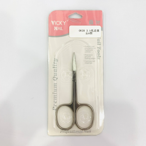ck28 3.5 binding straight head a- type scissors eyebrow trimmer eyebrow trimming beauty scissors manicure implement