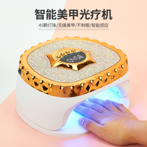 288W大功率蓄电美甲灯光疗机UV指甲油胶烤灯led烘甲器固化照灯