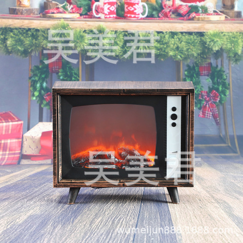 欧式LED灯仿真火焰壁炉工艺品摆件创意家居装饰客厅摆件