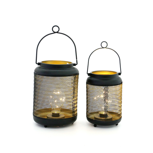 跨境铁艺镂空手提风灯氛围灯庭院花园阳台露台防水景观装饰挂灯