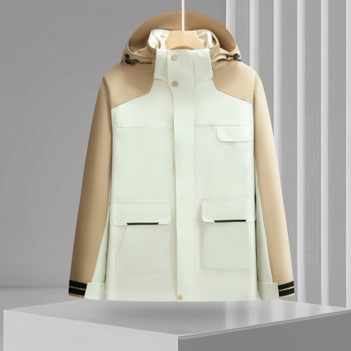 2024新款冲锋衣三合一工作服印logo户外团体登山服外套批发印字