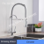 Copper Three-in-One Pull Faucet Kitchen Hot and Cold Dual-Use Vegetable Basin Sink Multi-Functional Cleaning Faucet