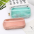 Factory Direct Sales Latest Gap Former Leather PVC Colored Transparent Pencil Case Ornament Cosmetic Bag