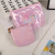 Factory Direct Sales High-End Sling Patent Leather Ornament Two-Piece Set Cosmetic Bag