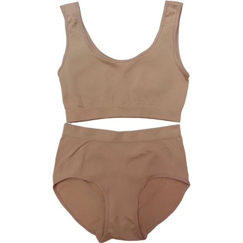 3d立体无缝内衣无钢圈文胸套装 中腰女士内裤三角裤 工厂定制