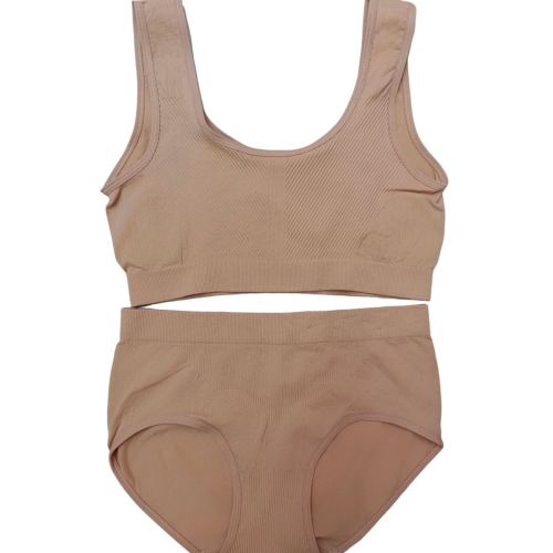 3d立体无缝内衣无钢圈文胸套装 中腰女士内裤三角裤 工厂定制