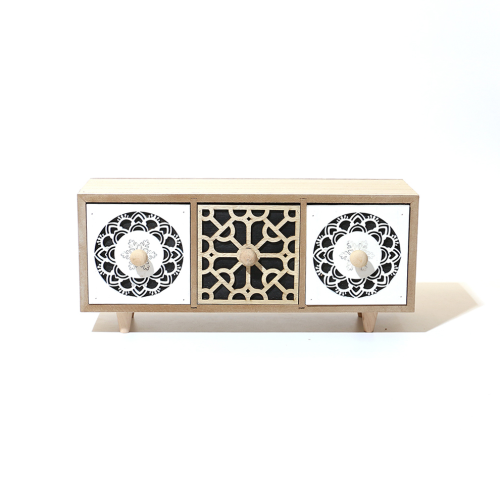 古典木质中式首饰盒抽屉式家用饰品珠宝首饰手表戒指收纳盒批发