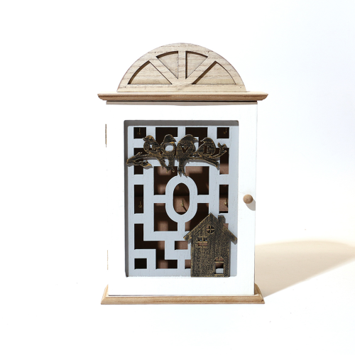 壁挂钥匙盒玄关钥匙置物架锁匙盒木质门墙壁挂架整理收纳箱批发