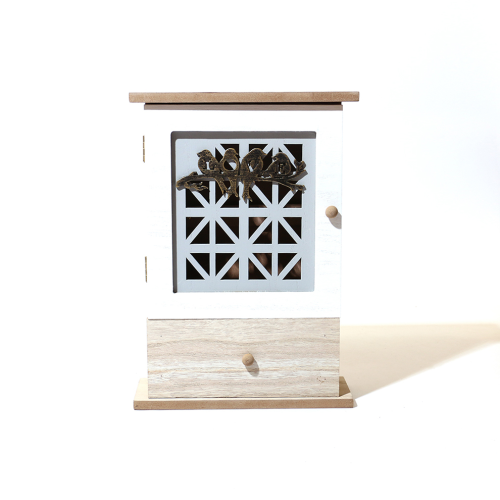 乡村家居卧室客厅墙面装饰玄关门口钥匙架邮件夹壁挂式木质置物架